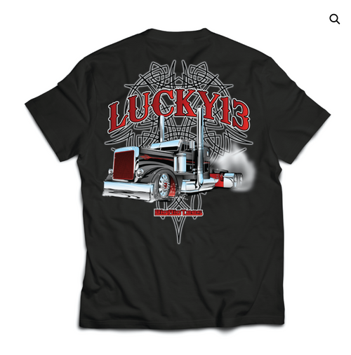 T-Shirt, Lucky 13, Medium