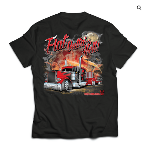 T-Shirt, Flat Outta Hell, X-Large