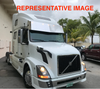 20" Visor V-Style Fits Volvo VNL High Roof With 18 - 3/4" Light Hole Light (Straight)