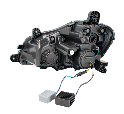 Chrome 8 LED Projection Headlight For 2013-2021 Kenworth T680-Passenger