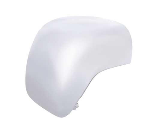 Chrome Plastic Hood Mirror Cover For 2018-2024 Freightliner Cascadia-Driver