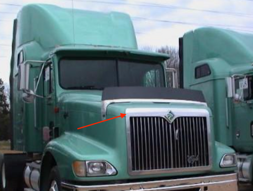 Grille Shell Fits International 9200 & 9400i 97+ Curved W/S Trim S.Steel