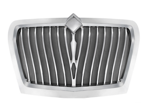 > Grille Fits International LT 2018-2023 With Bug Screen Chrome Plastic 