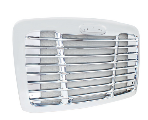 Grille Fits Freightliner Cascadia 2008-2018 Chrome Plastic W/ Stainless Steel Bug Screen
