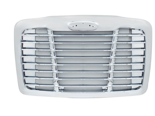 Grille Fits Freightliner Cascadia 2008-2018 Chrome Plastic W/ Stainless Steel Bug Screen