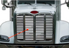  Grille Fits Peterbilt 384, 386 W/ 15 Louvers S.Steel