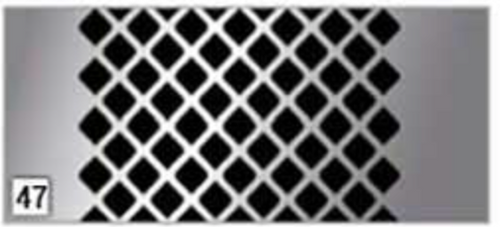 Grille Fits Peterbilt 357, 377, 378, 379 And 385 Tapered Grille Snake Skin S.Steel