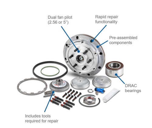 Horton DMA Dual Pilot On/Off Fan Drive Repair Kit Fan Pilot ( 2.56, 5 ) Fan Blade ( 3.5, 6 )