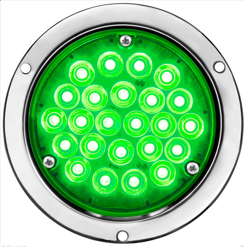 Green/ Green 4" Sleeper LED Light SMD Light w/ Housing