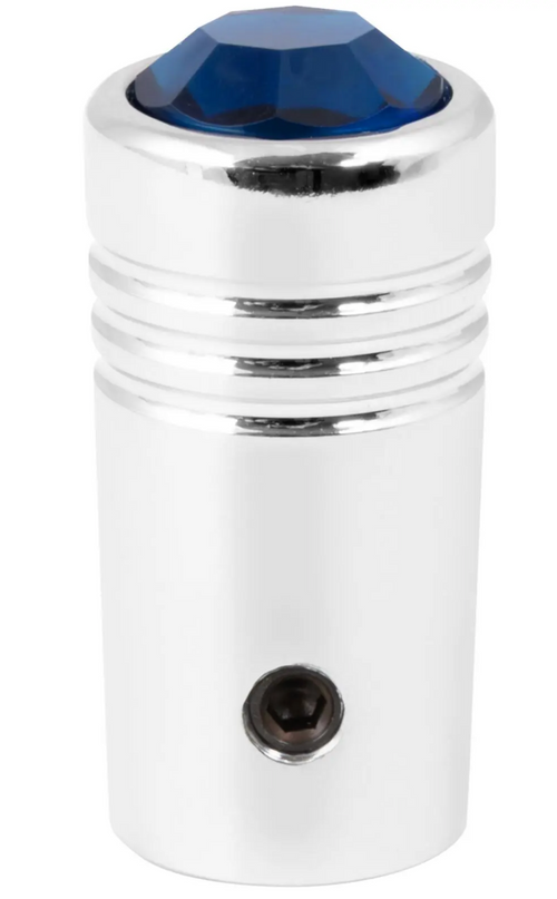 Blue Toggle Switch Extension 2-1/4 With Color Jewel  15/32" Inner dia with side screw