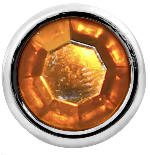 Amber Toggle Switch Extension with Color Jewel 2-1/4" KW models & other 3/8" toggle switch