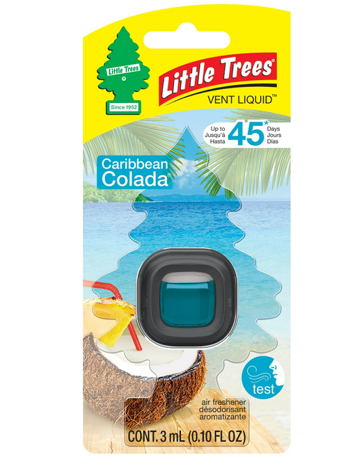 Little Tree Vent Liquid, Caribbean Colada, Car Air Fresheners
