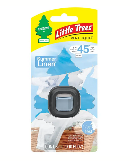 Little Tree Vent Liquid, Summer Linen, Car Air Fresheners