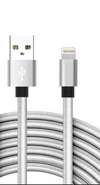 1.7A 10FT USB Cable for IOS, Color Silver