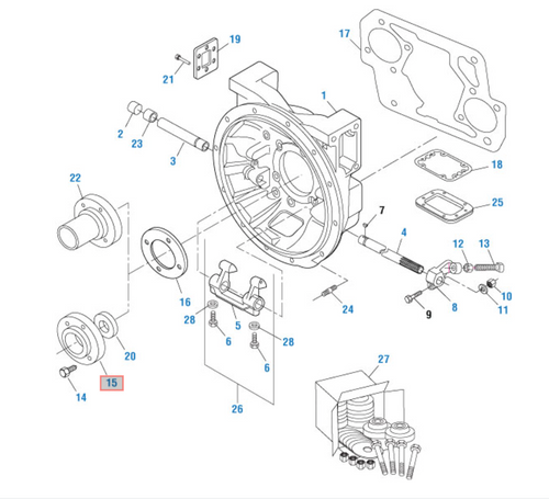 Cover 1-3/4in Push Fuller RT 11609 Transmission application