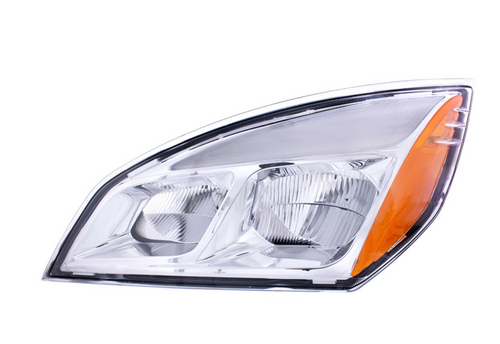 Chrome LED Headlight For 2018-2024 Freightliner Cascadia - Driver