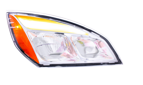 Chrome LED Headlight For 2018-2024 Freightliner Cascadia - Passenger