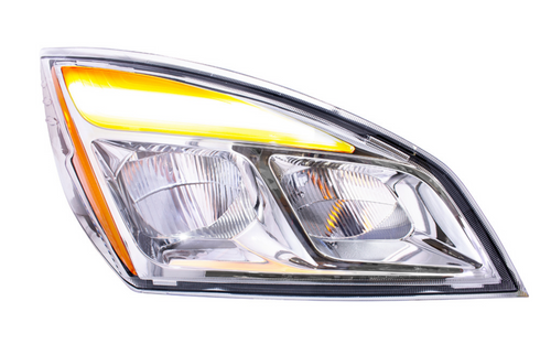 Chrome LED Headlight For 2018-2024 Freightliner Cascadia - Passenger
