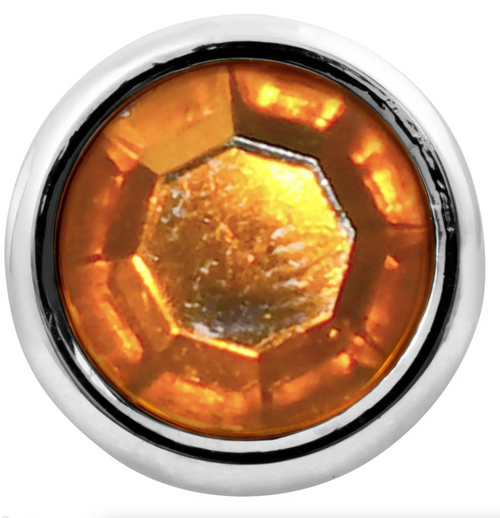 Amber Universal Toggle Switch Extension with Color Jewel( 1" L) 15/32" Inner Dia with Side Screw