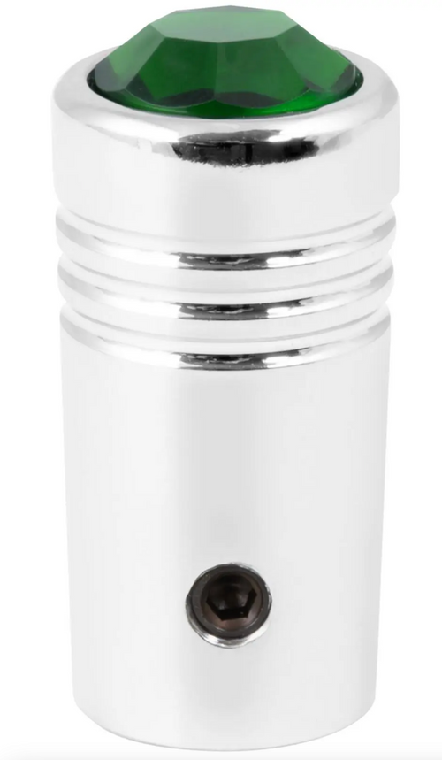 Green Universal Toggle Switch Extension With Color Jewel( 1" L) 15/32" Inner Dia With Side Screw