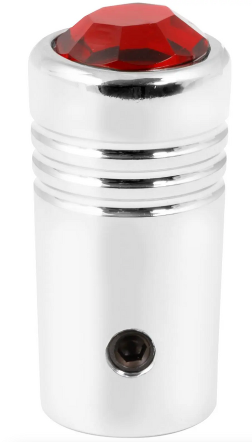 Red Universal Toggle Switch Extension with Color Jewel( 1" L) 15/32" Inner Dia with Side Screw