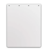 Mudflap, Plastic flap, 24 In X 30 In, Color White (Each)