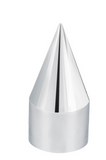 33mm X 4-1/8" Chrome Plastic Spike Nut Cover - Thread-On