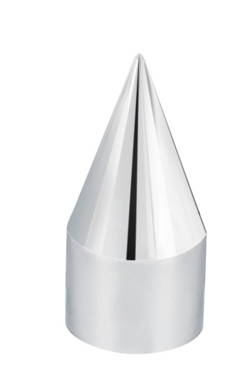 33mm X 4-1/8" Chrome Plastic Spike Nut Cover - Thread-On