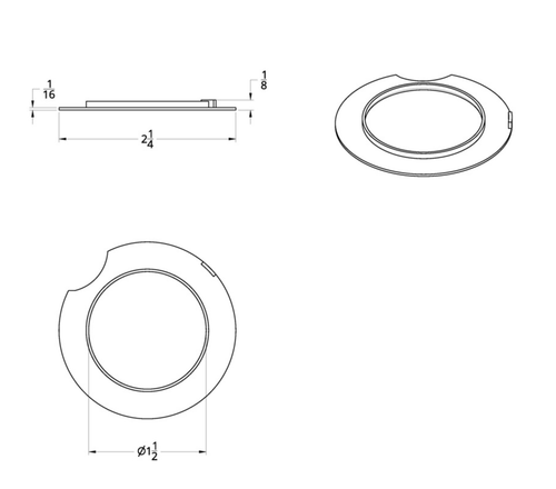 Metal Washer For Axle Cover 2 pack
