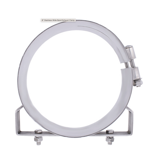 8" Stainless Wide Band Exhaust Clamp
