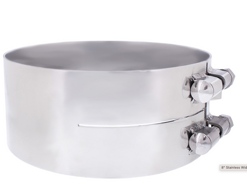 8" Stainless Wide Band Exhaust Clamp