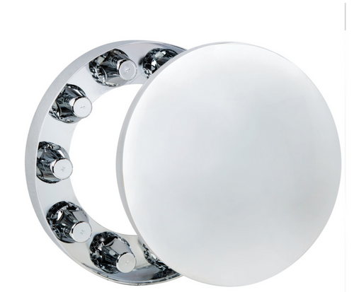 Moon Front Axle Cover With 33mm Thread-On Low Profile Nut Cover - Chrome