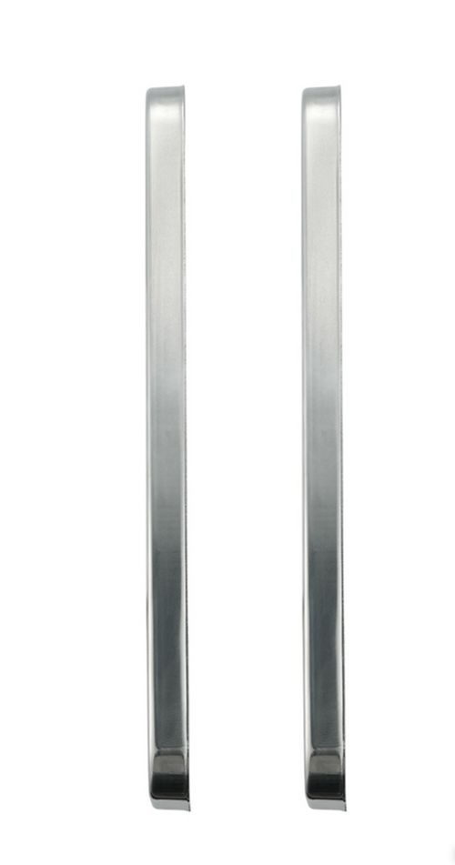 Freightliner Stainless Vent Door Cover - Plain (Card of 2) 8 3/4" X 4 1/2"