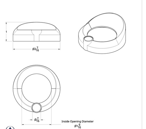 Purple Diamond Universal Small Gauge Cover w/ Visor