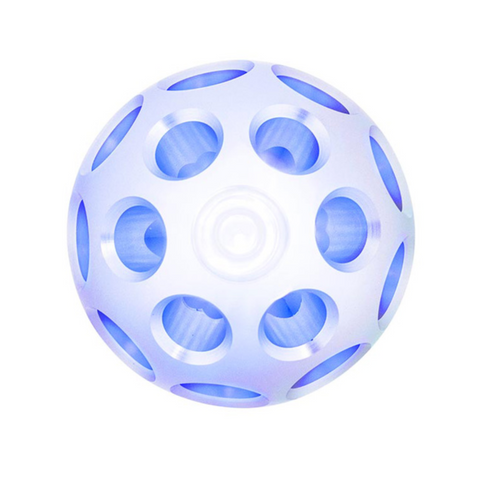 Thread-On Annodized Phoenix Style Ball Gearshift Knob With LED 9/10 Speed Adpater-Blue LED