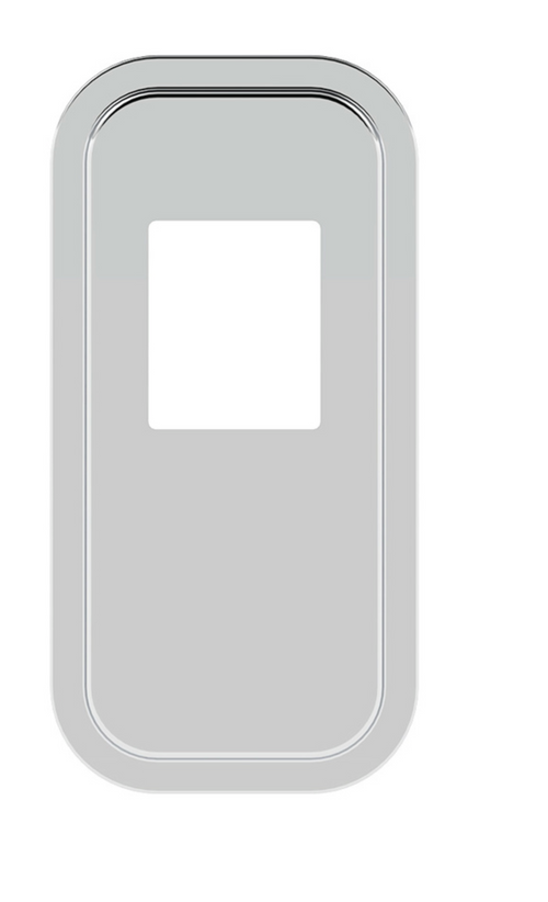 Stainless Shift Plate Cover - 5 3/4" X 4 3/4" Opening fits Peterbilt