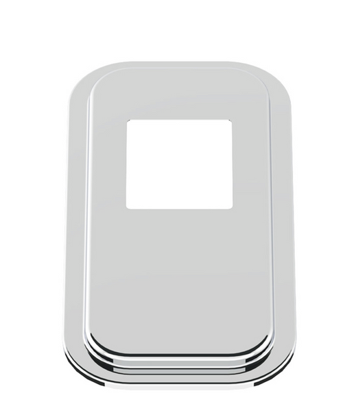 Stainless Shift Plate Cover - 5 3/4" X 4 3/4" Opening fits Peterbilt