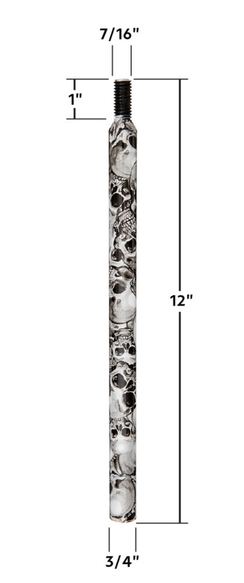 12" Skull Shifter Shaft Extender