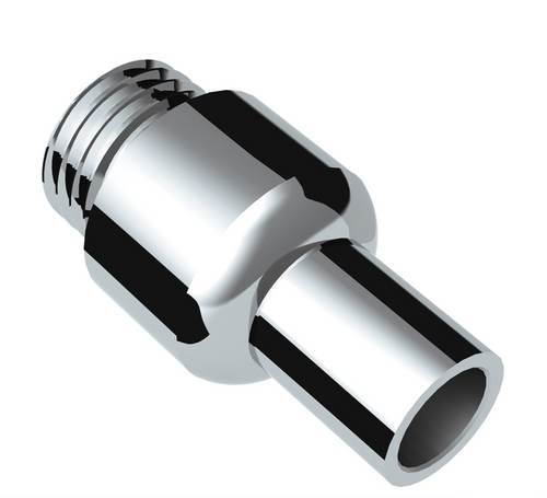Chrome Aluminum Air Valve Adapter With M30X3.5 Threads