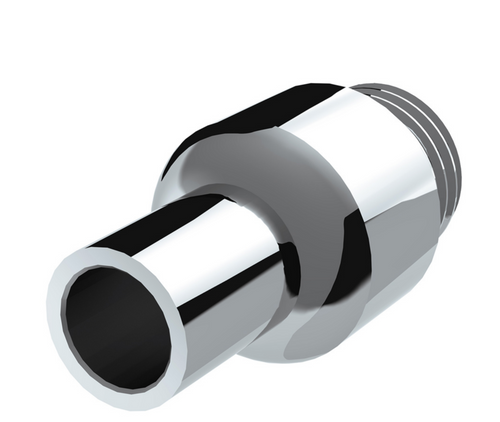 Chrome Aluminum Air Valve Adapter With M30X3.5 Threads