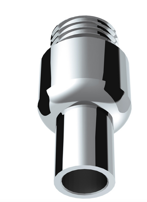 Chrome Aluminum Air Valve Adapter With M30X3.5 Threads