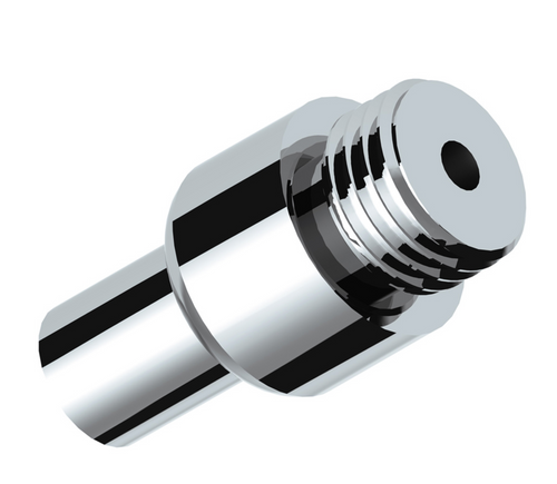 Chrome Aluminum Air Valve Adapter With M30X3.5 Threads