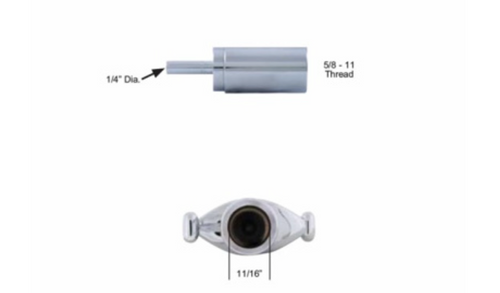 Chrome Aluminum Dagger Air Valve Knob