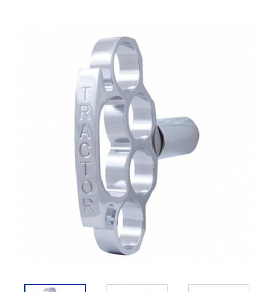 Metal Knuckle Style Air Valve Knob - "Tractor"
