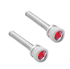 Chrome Long Dash Screw With Red Crystal For Freightliner (2-Pack)