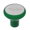 Deluxe Aluminum Screw-On Air Valve Knob With Stainless Trailer Plaque (Emerald Green