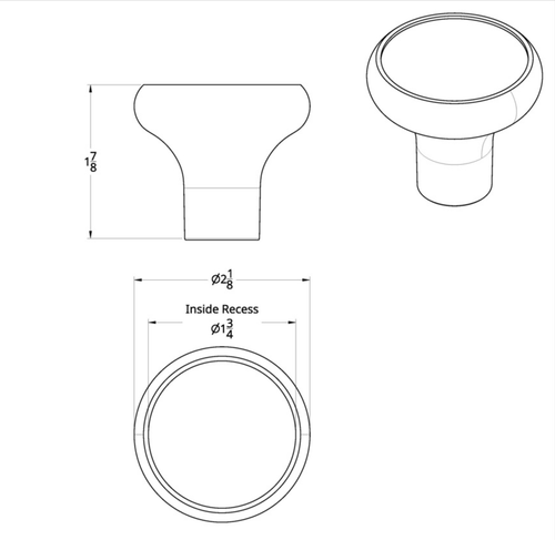 Deluxe Aluminum Screw-On Air Valve Knob With Stainless Trailer Plaque (Cadmium Orange)