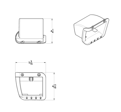 Chrome Plastic Ashtray Trim For 2006 And Newer Peterbilt