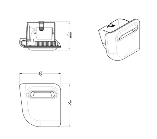 Ash Tray Fits 379, 389, 388, 387, 386, 384 And Various Other Models 2006+ fits Peterbilt