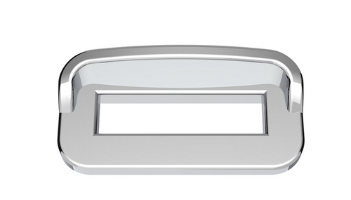 Chrome Plastic Toggle Switch Label Cover With Visor For 2002+ Peterbilt